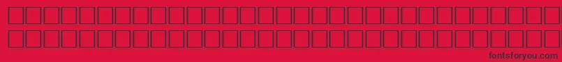 TempestheavyitalRegular Font – Black Fonts on Red Background