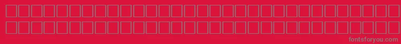 TempestheavyitalRegular Font – Gray Fonts on Red Background