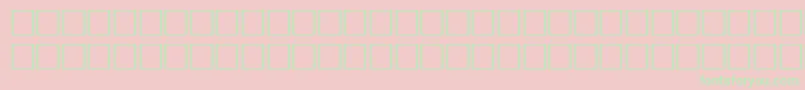 Police TempestheavyitalRegular – polices vertes sur fond rose
