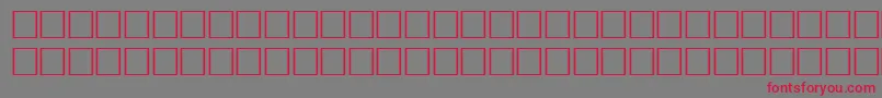 TempestheavyitalRegular Font – Red Fonts on Gray Background