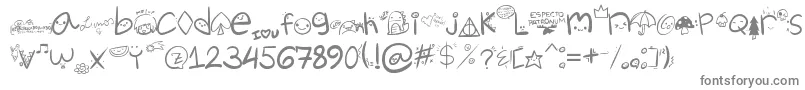 Weitere Informationen zur ChurliCute5-Schriftart ChurliCute5-Schriftart – Graue Schriften