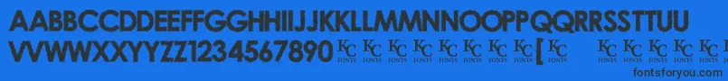 OvercastSkiesDemo Font – Black Fonts on Blue Background