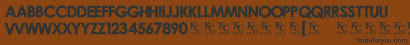 OvercastSkiesDemo Font – Black Fonts on Brown Background