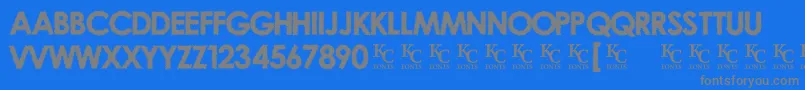 OvercastSkiesDemo Font – Gray Fonts on Blue Background