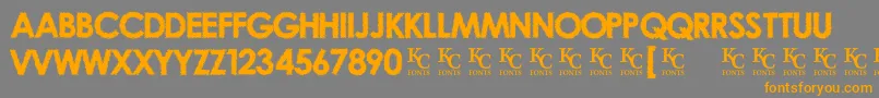 OvercastSkiesDemo Font – Orange Fonts on Gray Background