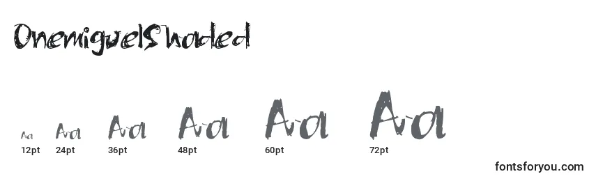 OnemiguelShaded Font Sizes