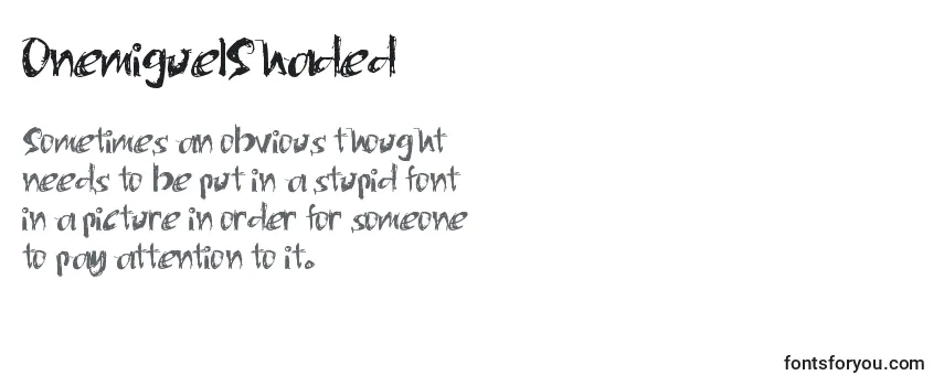 OnemiguelShaded Font