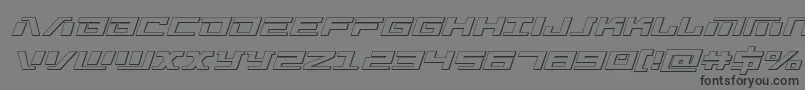 Warmachine3D Font – Black Fonts on Gray Background