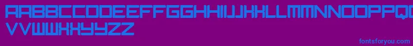 Camieis Font – Blue Fonts on Purple Background