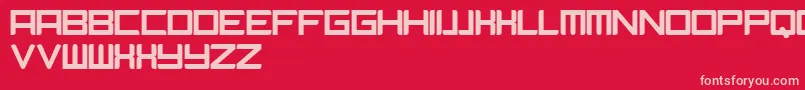 Camieis Font – Pink Fonts on Red Background