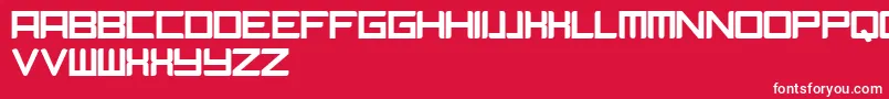 Camieis Font – White Fonts on Red Background