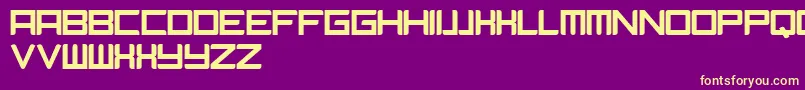 Camieis Font – Yellow Fonts on Purple Background