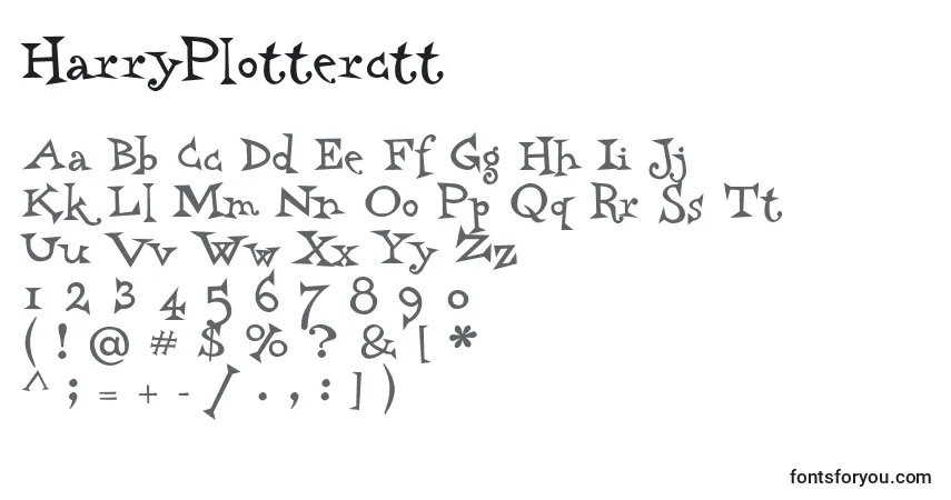 Police HarryPlotterctt - Alphabet, Chiffres, Caractères Spéciaux