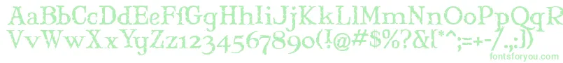 Maryjm Font – Green Fonts on White Background