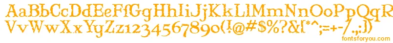 Maryjm Font – Orange Fonts on White Background