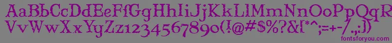 Maryjm Font – Purple Fonts on Gray Background