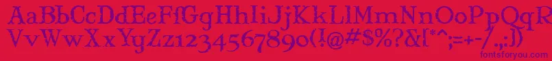 Maryjm Font – Purple Fonts on Red Background