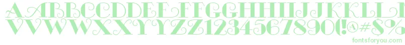 MichelleflfBold-Schriftart – Grüne Schriften auf weißem Hintergrund