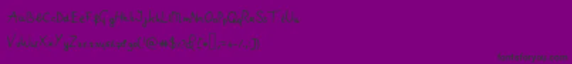 fuente Myrthe – Fuentes Negras Sobre Fondo Morado