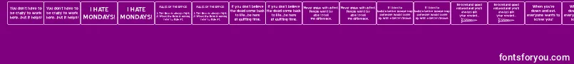 OfficeWitJl Font – White Fonts on Purple Background