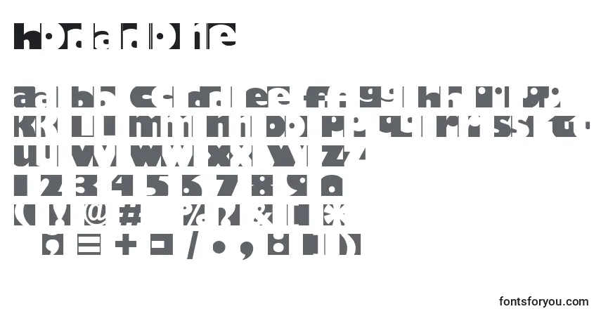 Hodadone Font – alphabet, numbers, special characters