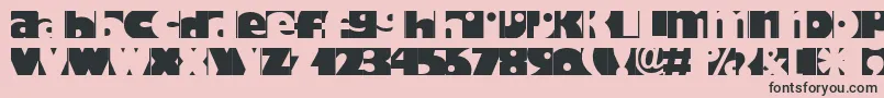 Hodadone Font – Black Fonts on Pink Background
