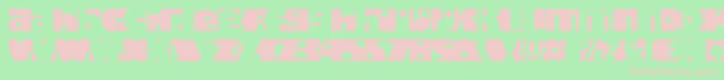 Hodadone Font – Pink Fonts on Green Background