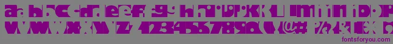 Hodadone Font – Purple Fonts on Gray Background