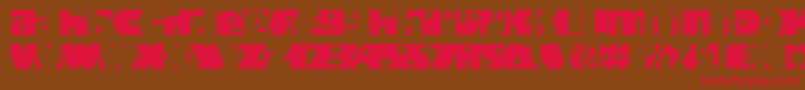 Hodadone Font – Red Fonts on Brown Background