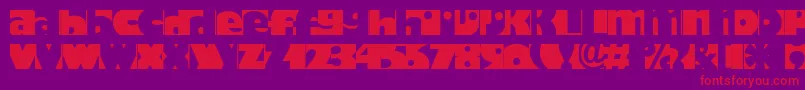 Hodadone Font – Red Fonts on Purple Background