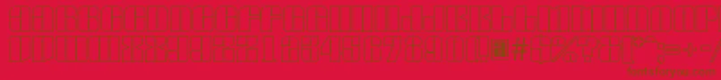 AGlobusotl Font – Brown Fonts on Red Background