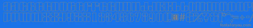 AGlobusotl Font – Gray Fonts on Blue Background