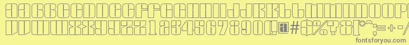 AGlobusotl Font – Gray Fonts on Yellow Background
