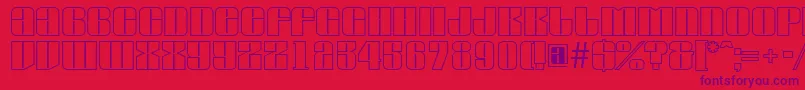 AGlobusotl Font – Purple Fonts on Red Background