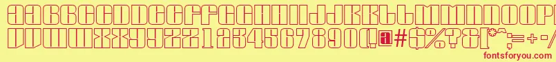 AGlobusotl Font – Red Fonts on Yellow Background
