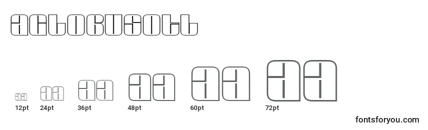 AGlobusotl Font Sizes