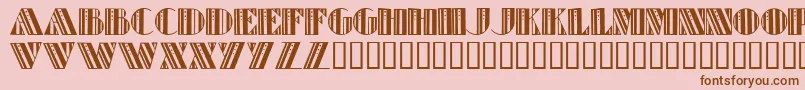 RetroElite Font – Brown Fonts on Pink Background