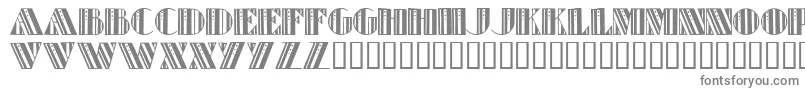 フォントRetroElite – 白い背景に灰色の文字