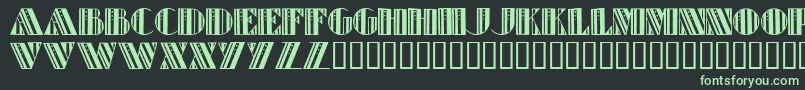 RetroElite Font – Green Fonts on Black Background