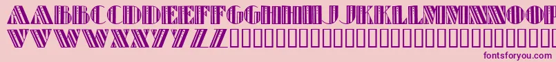 RetroElite-Schriftart – Violette Schriften auf rosa Hintergrund