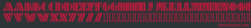 RetroElite Font – Red Fonts on Black Background