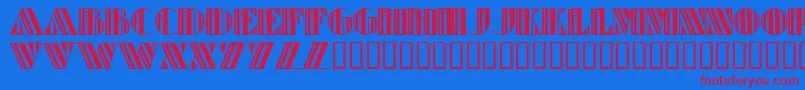 RetroElite Font – Red Fonts on Blue Background