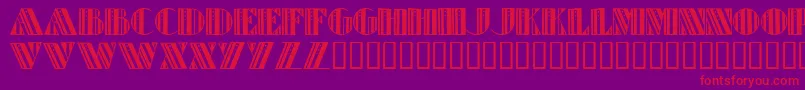 RetroElite Font – Red Fonts on Purple Background