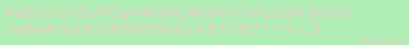 MercatoLight Font – Pink Fonts on Green Background