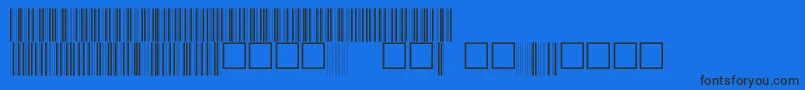 V100005 Font – Black Fonts on Blue Background
