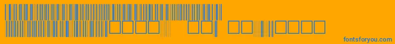 V100005 Font – Blue Fonts on Orange Background