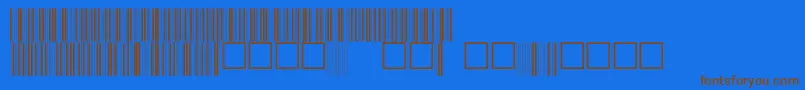 V100005 Font – Brown Fonts on Blue Background