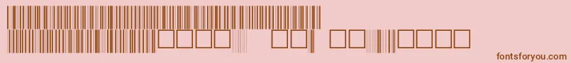 V100005 Font – Brown Fonts on Pink Background