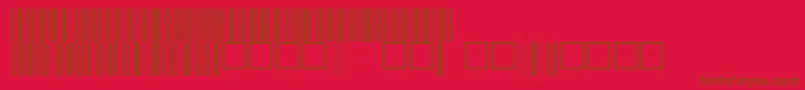 V100005 Font – Brown Fonts on Red Background