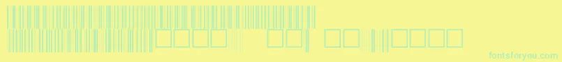 V100005 Font – Green Fonts on Yellow Background